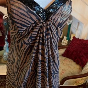 Sexy satin dress. Tiger print. Sexy prom weddings clubs cruises party formal